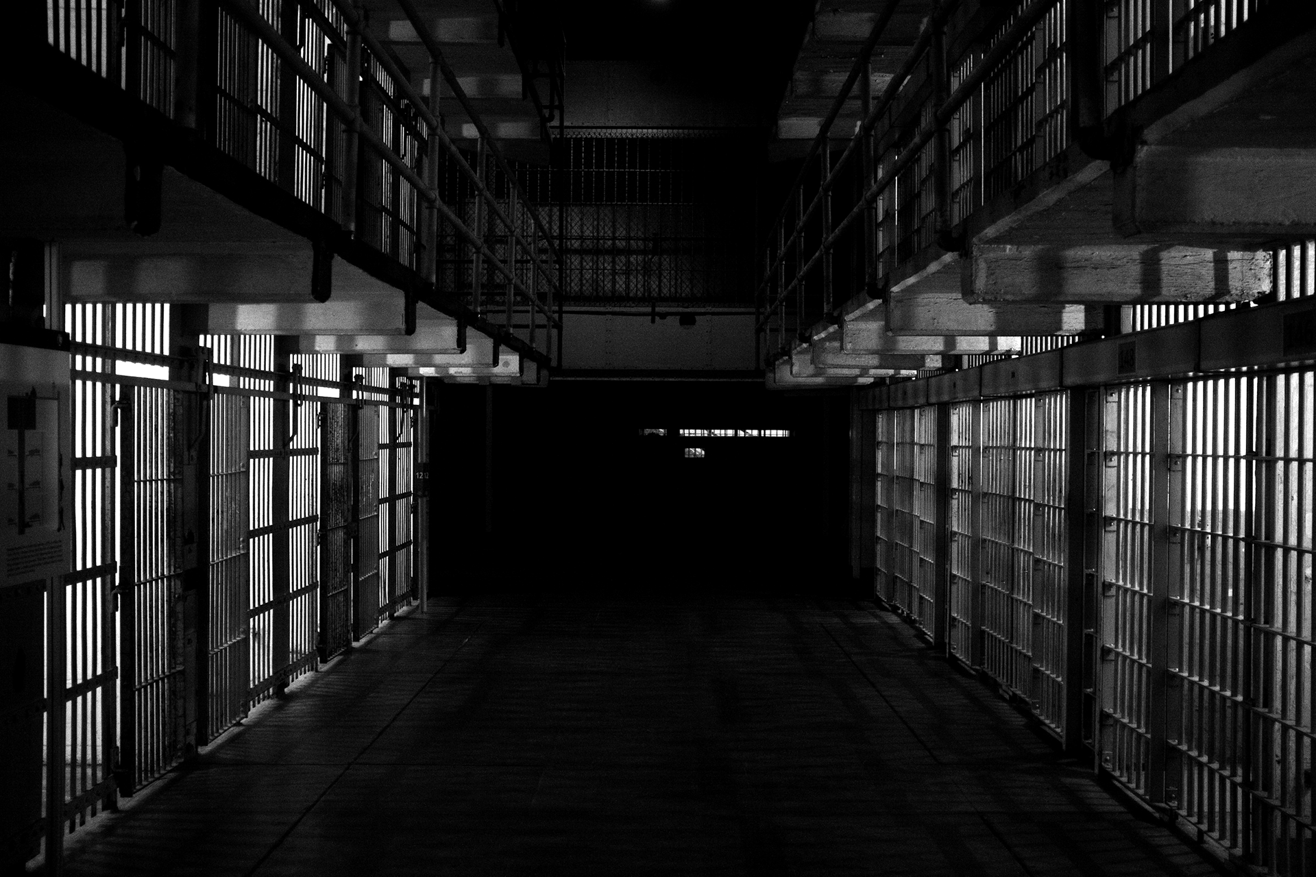 The inside of a prison